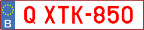 Trailer License Plate